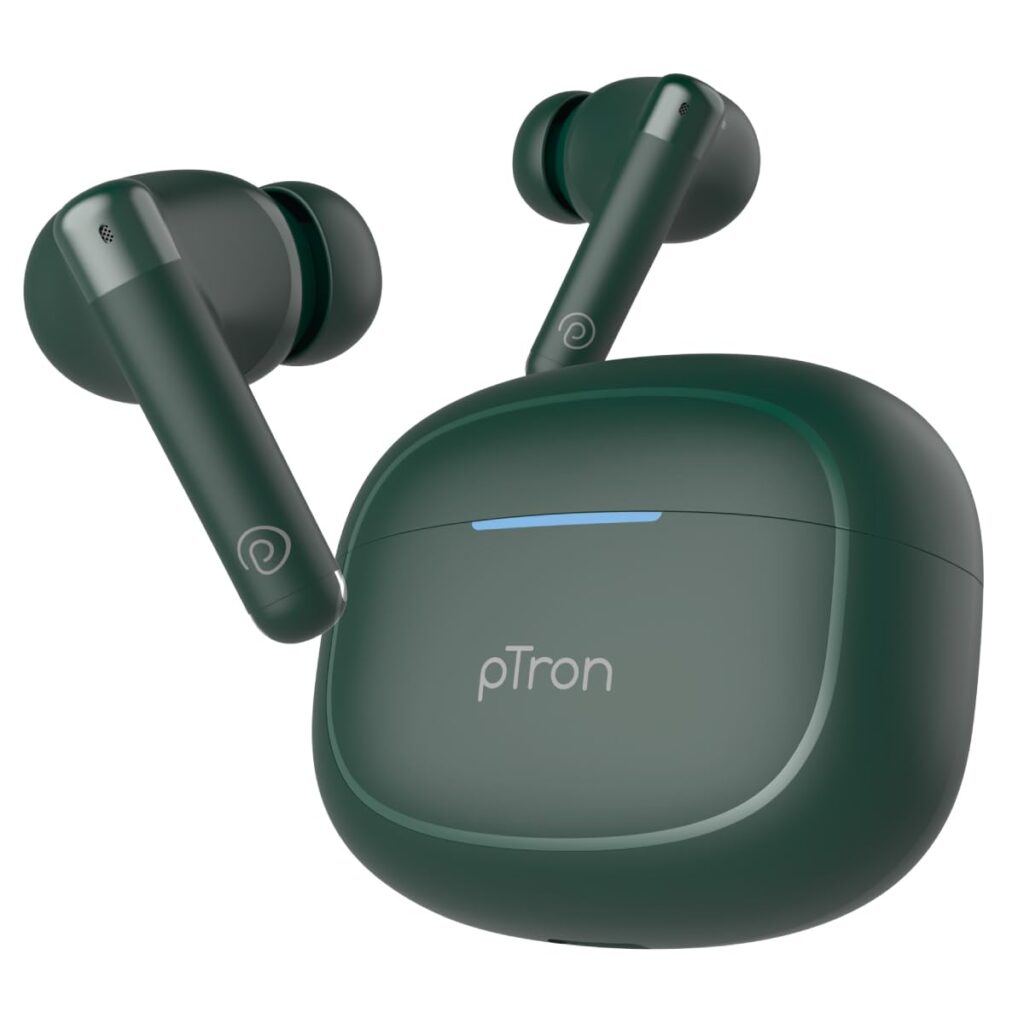 pTron Bassbuds Duo Pro TWS in Ear Earbuds with 3D Audioscape,