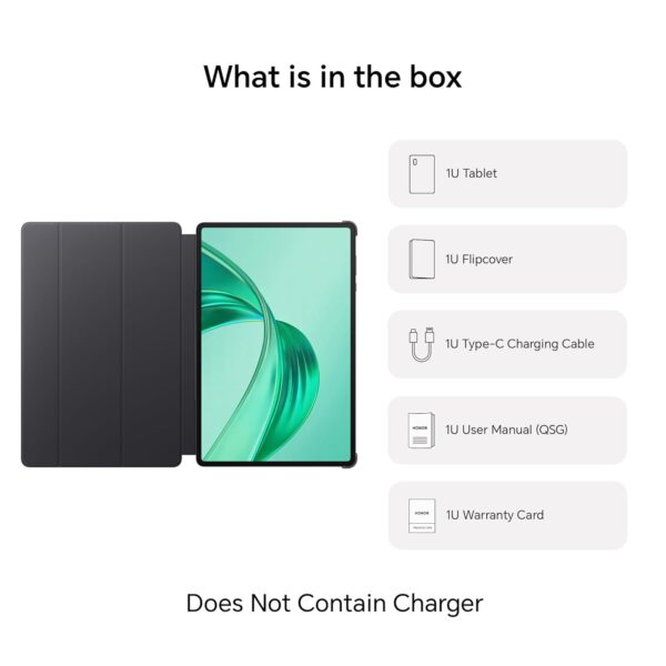 HONOR Pad X8a with Free Flip-Cover 27.94cm (11 inch) Wi-Fi Tablet, 4GB RAM 128 GB ROM Expandable Up to 1TB FHD Display 90Hz Refresh Rate, 8300mAh Battery, Quad Speakers, Snapdragon 680, Android 14 - Image 5