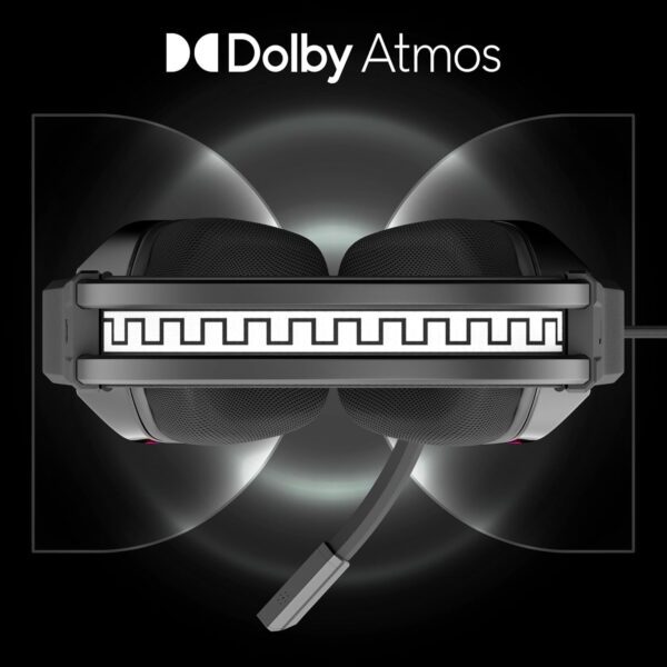 ZEBRONICS Havoc Premium Gaming Over Ear Headphone with Dolby Atmos Subscription, 50mm Neodymium Drivers, - Image 2