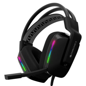 ZEBRONICS Havoc Premium Gaming Over Ear Headphone with Dolby Atmos Subscription, 50mm Neodymium Drivers,
