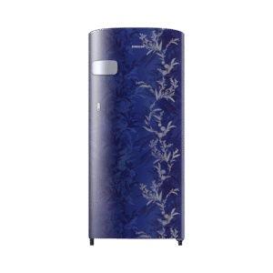 Samsung 184L 1 Star Digital Inverter Direct-Cool Single Door Refrigerator Appliance(RR19C2YCZ6U/NL,Mystic Overlay Blue) Base Stand Drawer